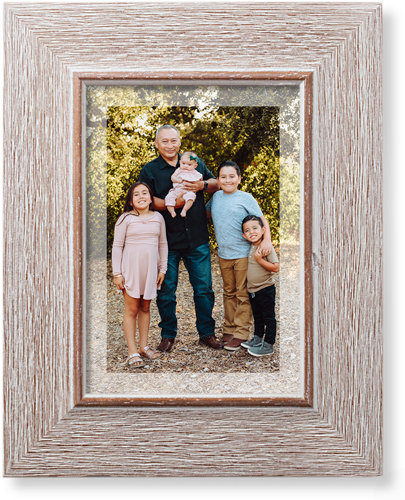 Transparent Border Portrait Art Print, Rustic, White, Signature Card Stock, 5x7