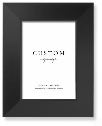 Custom Wedding Signage Art Print, -Black-Multicolor-Signature Card Stock-5x7