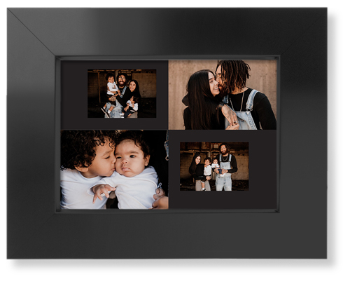 Minimal Gallery of Four Art Print, -Black-Multicolor-Signature Card Stock-5x7
