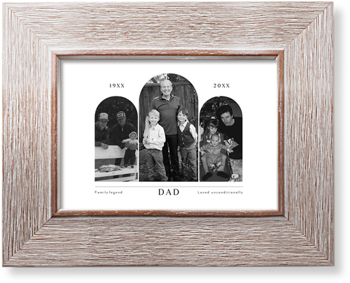 Timeline Arches Art Print, -Rustic-White-Signature Card Stock-5x7