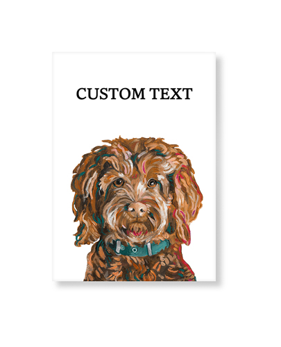 Goldendoodle Custom Text Art Print