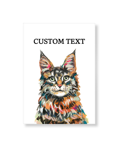 Maine Coon Custom Text Art Print