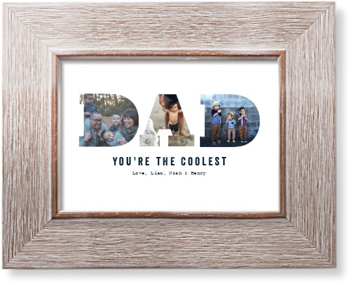 Dad Art Print, Rustic, Signature Card Stock, 5x7white