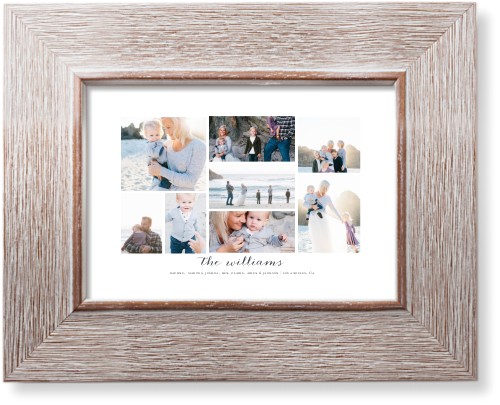 Clean Gallery Collage of Eight Art Print, Rustic, Signature Card Stock, 5x7multi