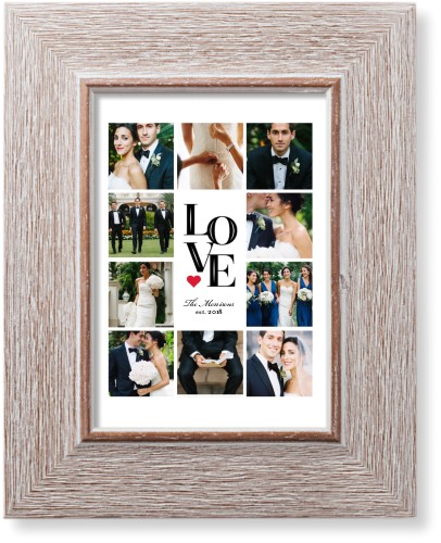 Stacked Love Art Print, -Rustic-White-Signature Card Stock-5x7