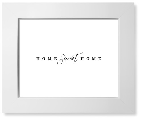 Home Sweet Home Script Art Print, White, Signature Card Stock, 8x10, Multicolor