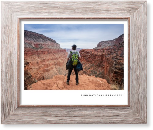 Modern Gallery Art Print, Rustic, Signature Card Stock, 8x10, White, white