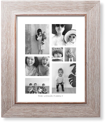 Vertical Gallery Collage of Seven Art Print, Rustic, Signature Card Stock, 8x10, Multicolor, multi