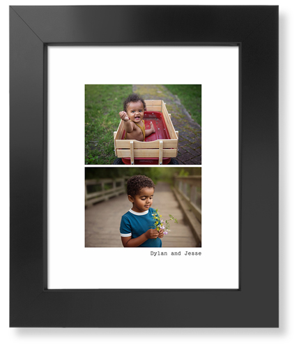 Gallery Of Two Portrait Art Print, Black, Signature Card Stock, 8x10, Multicolor