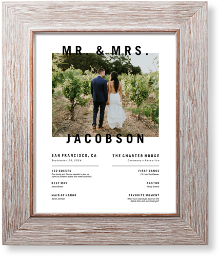 Modern and Minimal Moments Art Print, Rustic, Signature Card Stock, 8x10white