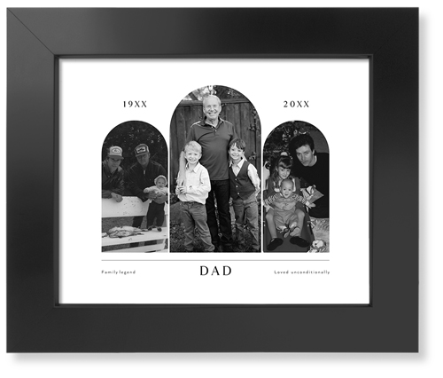 Timeline Arches Art Print, Black, Signature Card Stock, 8x10white