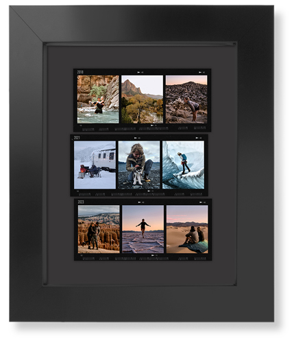 Travel Film Collage Art Print, Black, Signature Card Stock, 8x10charcoal