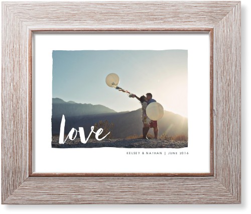 Love Script Art Print, -Rustic-White-Signature Card Stock-8x10