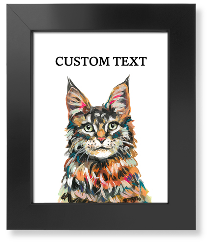 Maine Coon Custom Text Art Print