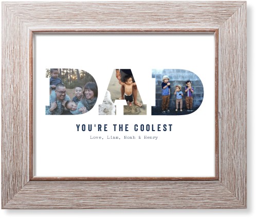 Dad Art Print, -Rustic-White-Signature Card Stock-8x10