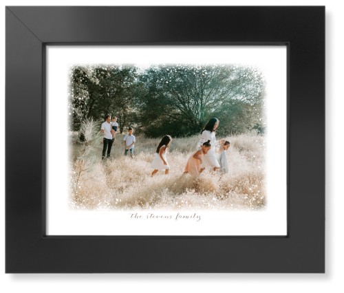 Bokeh Border Art Print, Black, Signature Card Stock, 8x10white