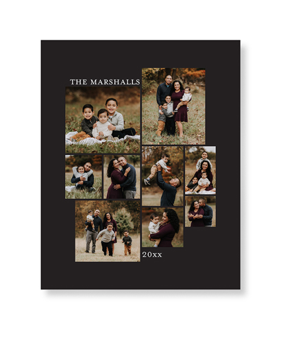 Gallery of Nine Portrait Art Print, -No Frame-Multicolor-Signature Card Stock-8x10