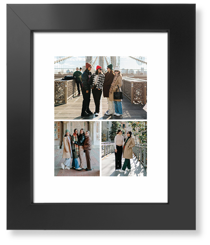 Gallery of Three Portrait Art Print, -Black-Multicolor-Signature Card Stock-8x10