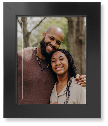 Floating Frame Art Print, Black, Signature Card Stock, 8x10white