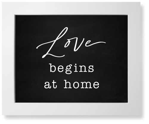 Love Is Home Art Print, White, Signature Card Stock, 11x14, Multicolor
