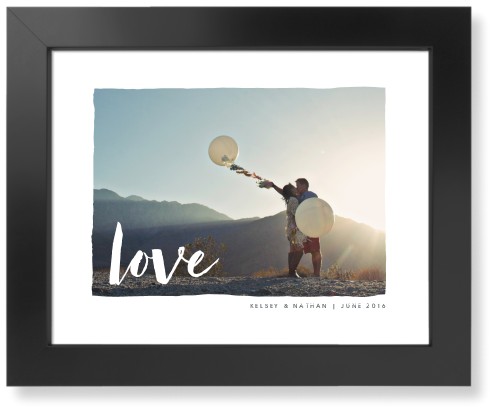 Love Script Art Print, Black, Signature Card Stock, 11x14, White, white
