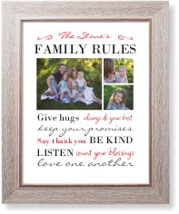 family rules art print