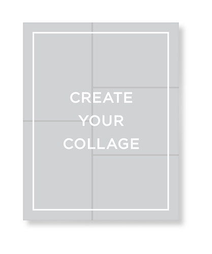 Create a Collage Portrait Art Print, No Frame, Signature Card Stock, 11x14multi