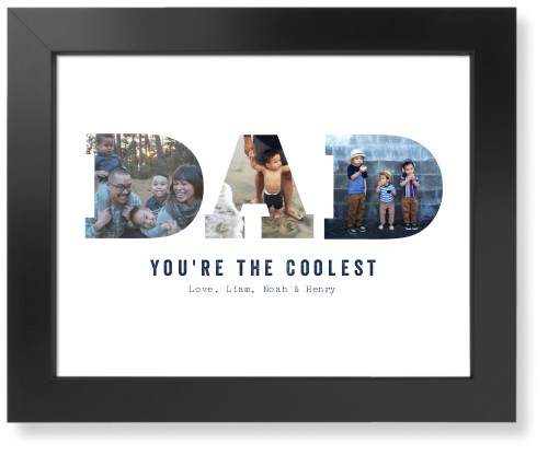 Dad Art Print, -Black-White-Signature Card Stock-11x14