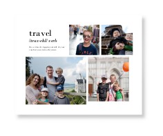 travel collage art print