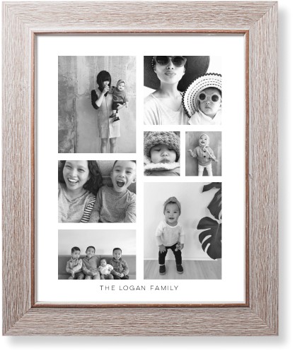 Vertical Gallery Collage of Seven Art Print, Rustic, Signature Card Stock, 11x14multi