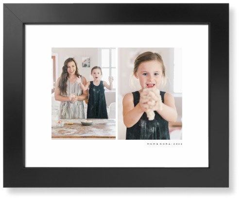 Gallery of Two Art Print, -Black-Multicolor-Signature Card Stock-11x14