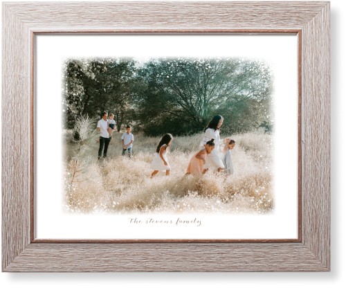 Bokeh Border Art Print, Rustic, Signature Card Stock, 11x14white