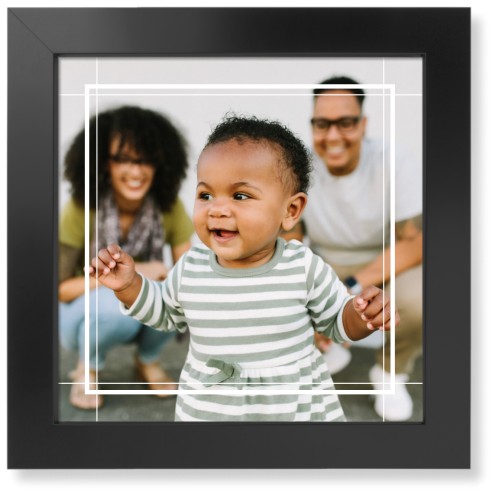 Hanging Border Art Print, Black, Signature Card Stock, 12x12, White