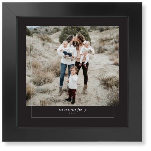 Perfectly Captured Art Print, Black, Signature Card Stock, 12x12, Gray