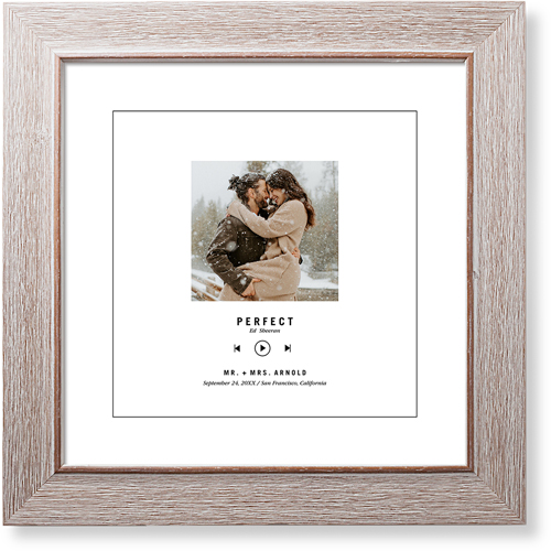 Our Song Art Print, Rustic, Signature Card Stock, 12x12, White