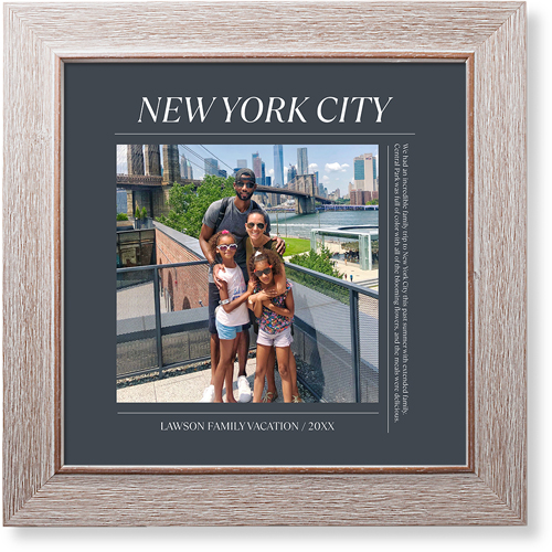 Editorial Snapshot Art Print, Rustic, Signature Card Stock, 12x12, Gray, gray