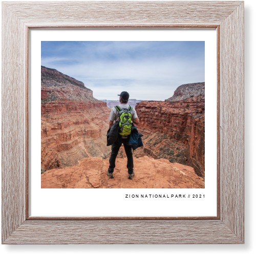 Modern Gallery Art Print, Rustic, Signature Card Stock, 12x12, White