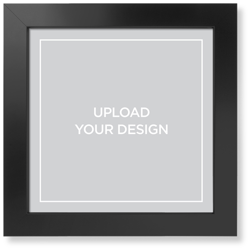 Upload Your Own Design Portrait Art Print, Black, Signature Card Stock, 12x12, Multicolor, multi