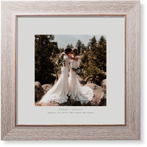 Text Gallery of One Art Print, Rustic, Signature Card Stock, 12x12, Multicolor, multi