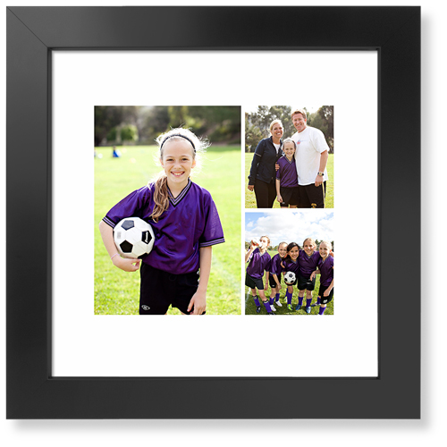 Gallery of Three Art Print, -Black-Multicolor-Signature Card Stock-12x12