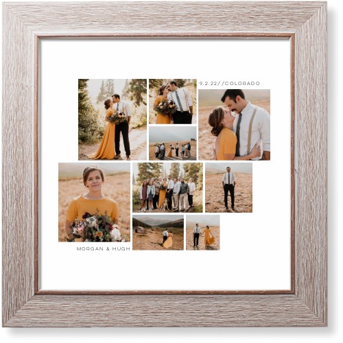 Gallery of Nine Art Print, -Rustic-Multicolor-Signature Card Stock-12x12