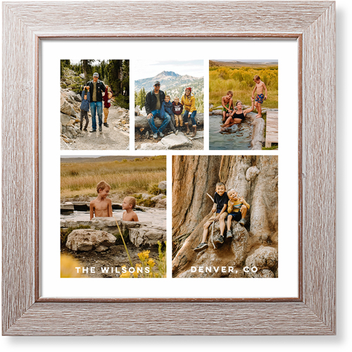 Gallery of Five Art Print, -Rustic-Multicolor-Signature Card Stock-12x12