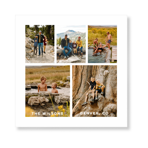 Gallery of Five Art Print, No Frame, Signature Card Stock, 12x12multi