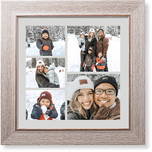 Gallery of Five Portrait Art Print, -Rustic-Multicolor-Signature Card Stock-12x12