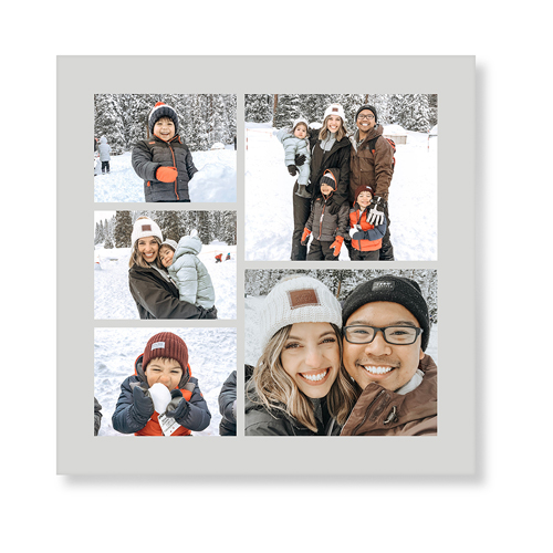 Gallery of Five Portrait Art Print, No Frame, Signature Card Stock, 12x12multi