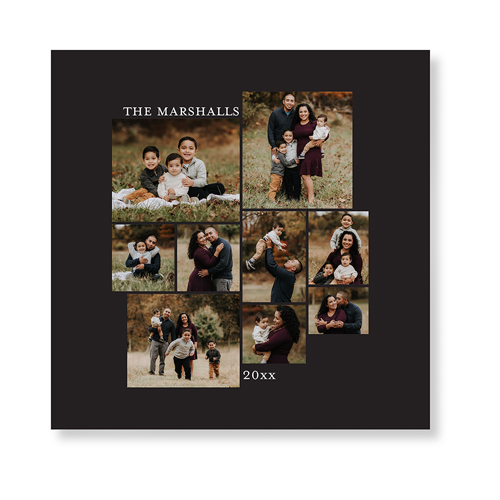 Gallery of Nine Portrait Art Print, -No Frame-Multicolor-Signature Card Stock-12x12