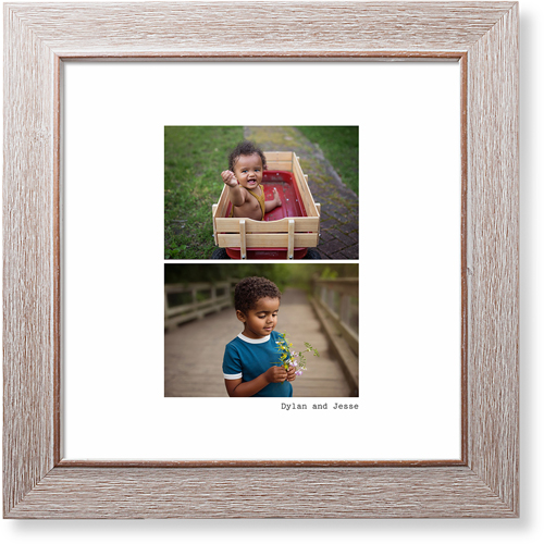 Gallery Of Two Portrait Art Print, -Rustic-Multicolor-Signature Card Stock-12x12