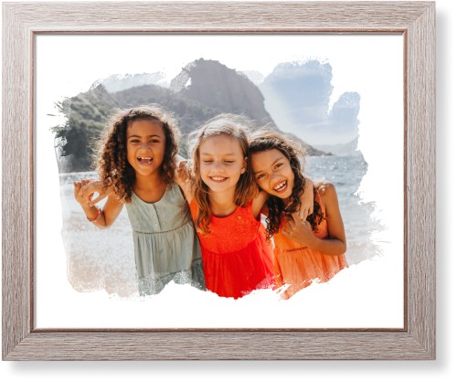 Brushed Moments Landscape Art Print, Rustic, Signature Card Stock, 16x20, White