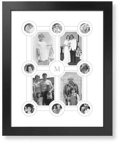 Vintage Family Tree Art Print, Black, Signature Card Stock, 16x20, White