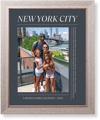 Editorial Snapshot Art Print, Rustic, Signature Card Stock, 16x20, Gray, gray